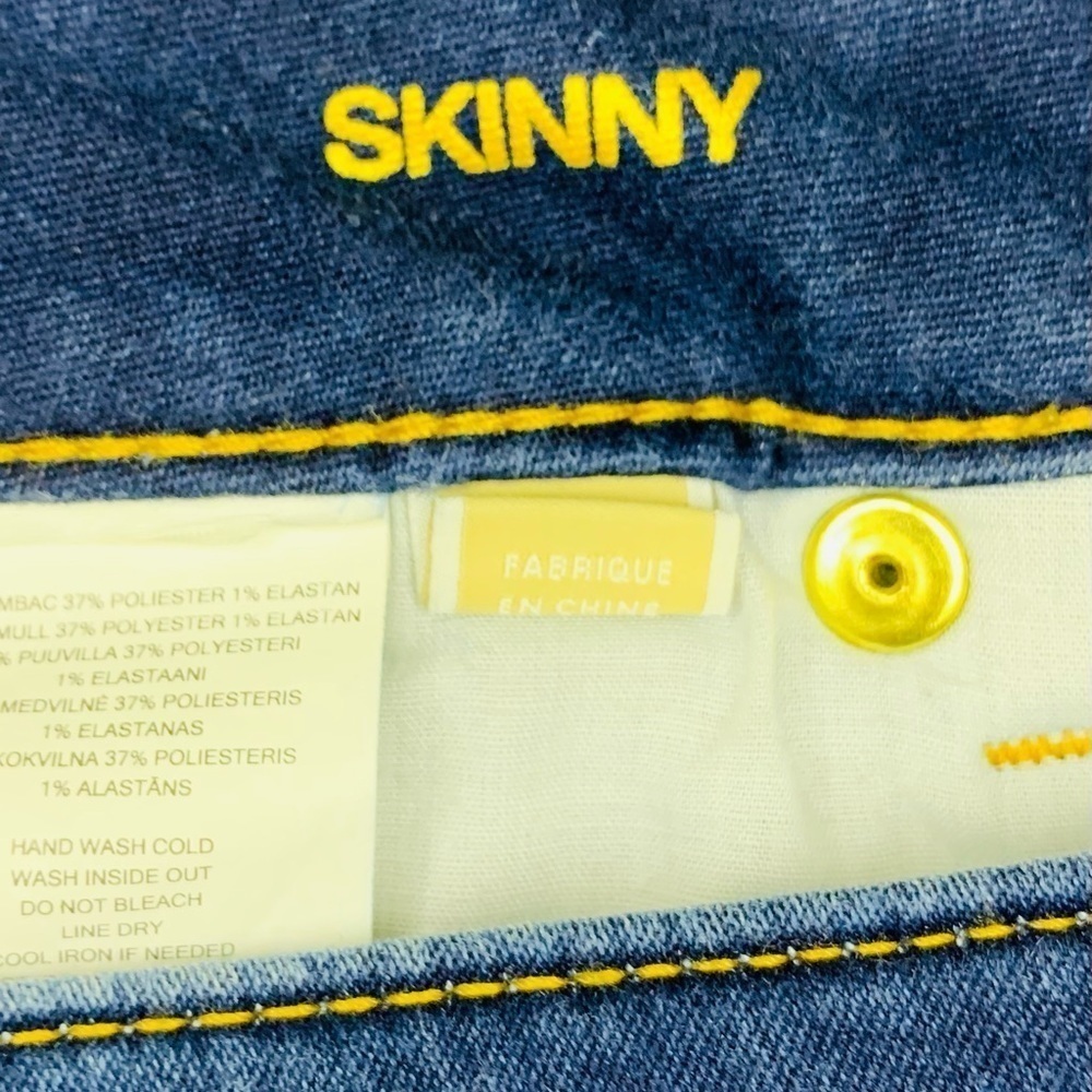 Micheal Kors Women’s Selma High Rise Dark Wash Skinny Straight Jeans Siz… - Picture 5 of 10